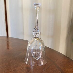 Vintage crystal 25th anniversary collectible bell
